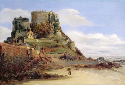 Uitzicht op Jersey, 1883 door Guillaume Romain Fouace